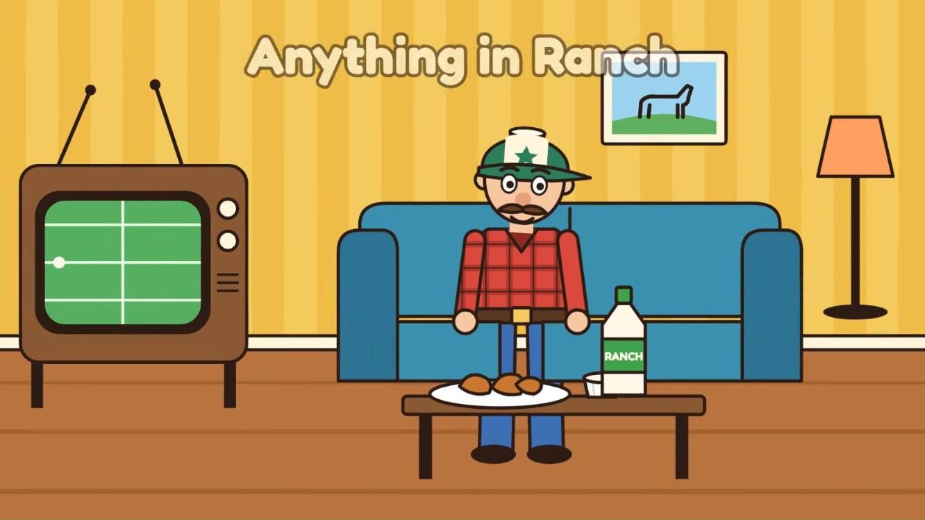 Anything in Ranch title frame