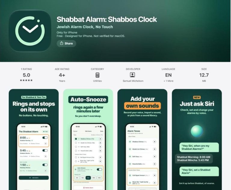 Shabbat Alarm on the App Store