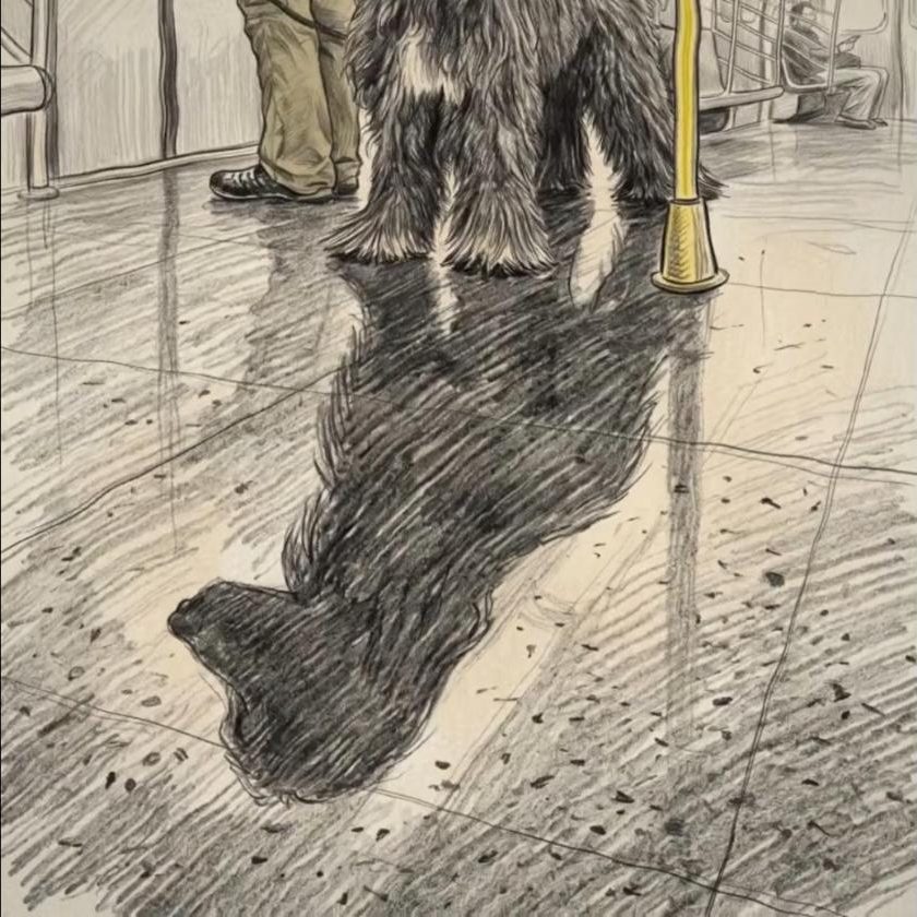 Thomas on the Train: the dog