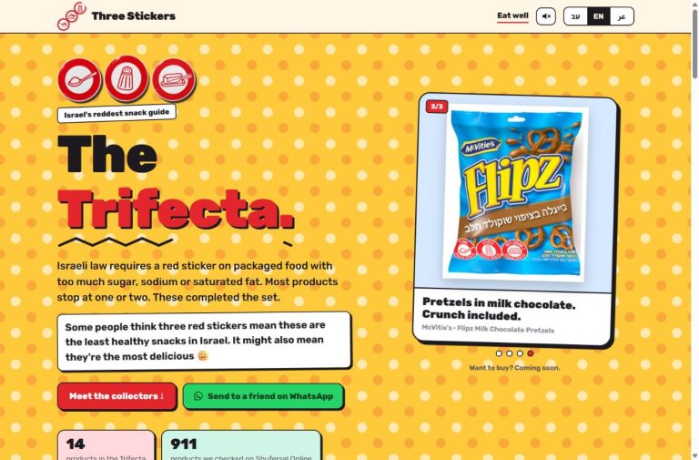 Three Stickers homepage